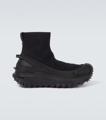 cheap luxury Moncler Trailgrip Knit sneakers in black