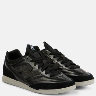 cheap luxury New Balance x Junya Watanabe RC42 leather sneakers in black