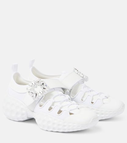 cheap luxury Roger Vivier Viv' Run Light Trekky sneakers in white