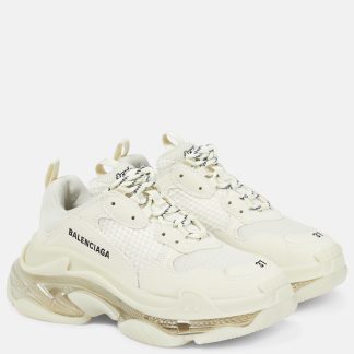 counterfeit designer Balenciaga Triple S sneakers in white