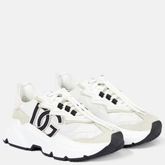 counterfeit designer Dolce & Gabbana Daymaster leather sneakers in white