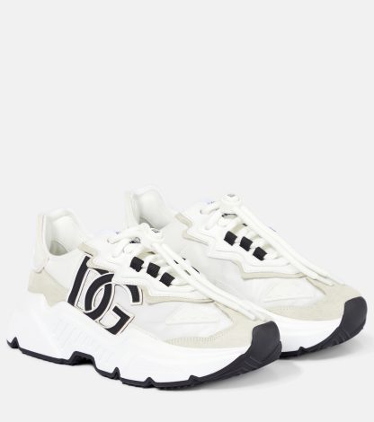 counterfeit designer Dolce & Gabbana Daymaster leather sneakers in white