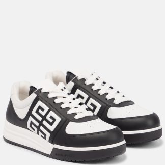 counterfeit designer Givenchy G4 leather low-top sneakers in black