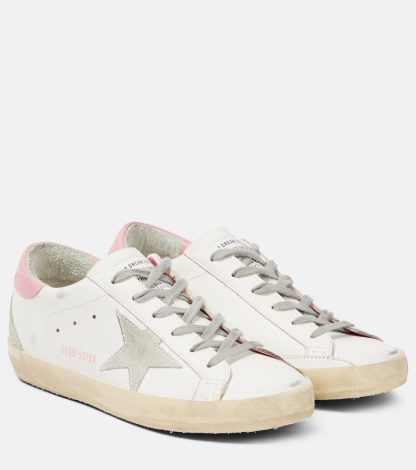 counterfeit designer Golden Goose Super-Star leather sneakers in white