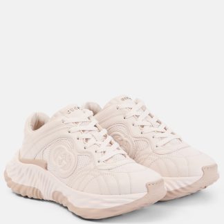 counterfeit designer Gucci Interlocking G leather sneakers in pink