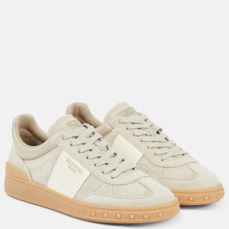 counterfeit designer Valentino Garavani Upvillage suede sneakers in beige