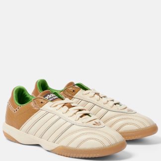 fake luxury Adidas x Wales Boner Samba leather sneakers in beige