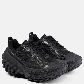 fake luxury Balenciaga Bouncer mesh sneakers in black