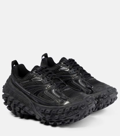 fake luxury Balenciaga Bouncer mesh sneakers in black