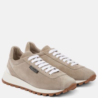 fake luxury Brunello Cucinelli Runner suede sneakers in beige