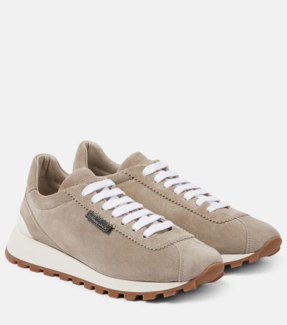 fake luxury Brunello Cucinelli Runner suede sneakers in beige