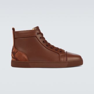 fake luxury Christian Louboutin Fun Louis sneakers in brown