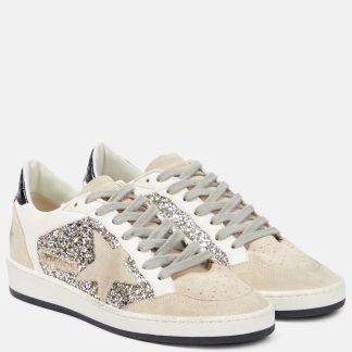 fake luxury Golden Goose Ball Star glitter leather sneakers in multicoloured