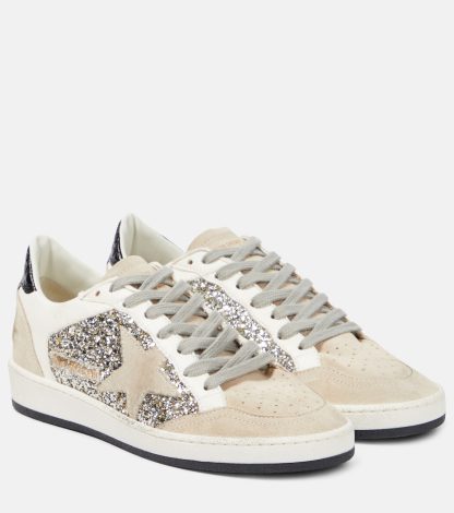 fake luxury Golden Goose Ball Star glitter leather sneakers in multicoloured