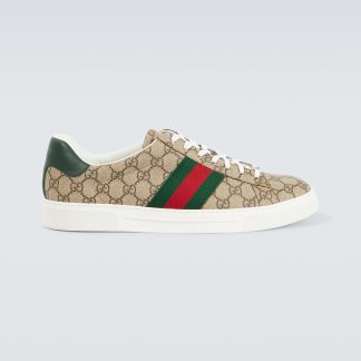 fake luxury Gucci Ace GG Supreme sneakers in multicoloured