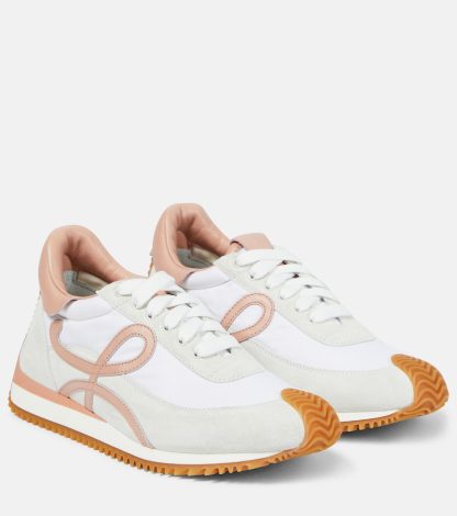 fake luxury Loewe Basket Flow Runner low-top sneakers in white