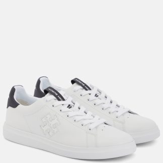 fake luxury Tory Burch Howel Court leather sneakers in white