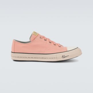 fake luxury Visvim Skagway L.T. canvas sneakers in pink