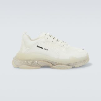 fashion designer Balenciaga Triple S sneakers in white