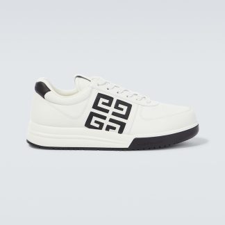 fashion designer Givenchy G4 leather low-top sneakers in white