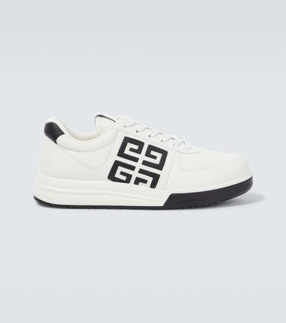 fashion designer Givenchy G4 leather low-top sneakers in white