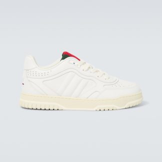 fashion designer Gucci Gucci Re-Web leather sneakers in white