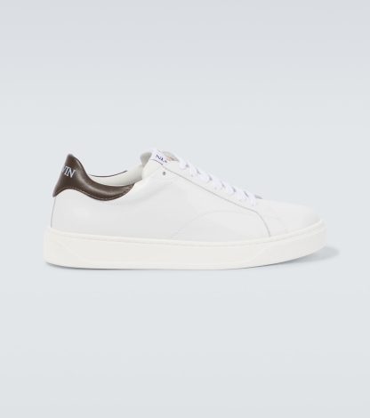 fashion designer Lanvin DDB0 leather sneakers in white