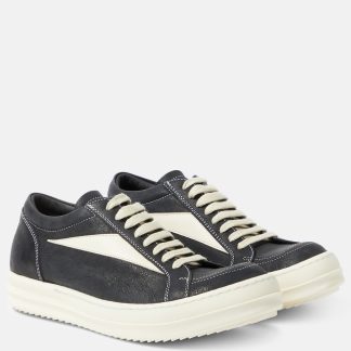 fashion designer Rick Owens Luxor Vintage leather sneakers in black