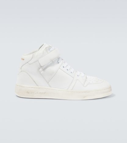 fashion designer Saint Laurent LAX leather sneakers in white