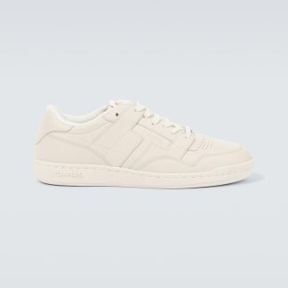 fashion designer Tom Ford Jake leather sneakers in white