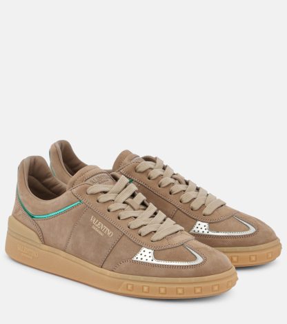 fashion designer Valentino Garavani Upvillage leather sneakers in brown