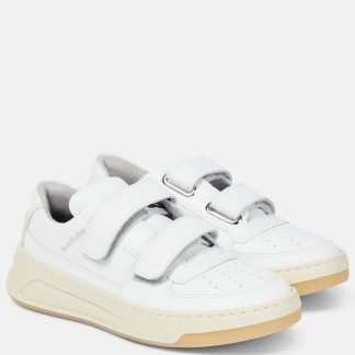 fashion luxury Acne Studios Steffey leather sneakers in white