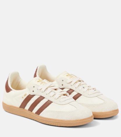 fashion luxury Adidas Samba OG leather sneakers in white