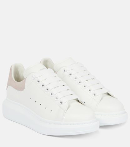 fashion luxury Alexander McQueen Oversized leather sneakers in white