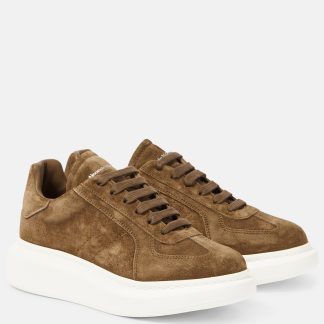 fashion luxury Alexander McQueen Oversized suede platform sneakers in brown