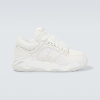 fashion luxury Amiri MA-1 leather and mesh sneakers in white