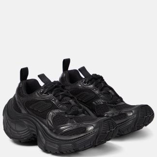 fashion luxury Balenciaga 10XL mesh sneakers in black