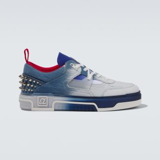 fashion luxury Christian Louboutin Astroloubi denim sneakers in blue