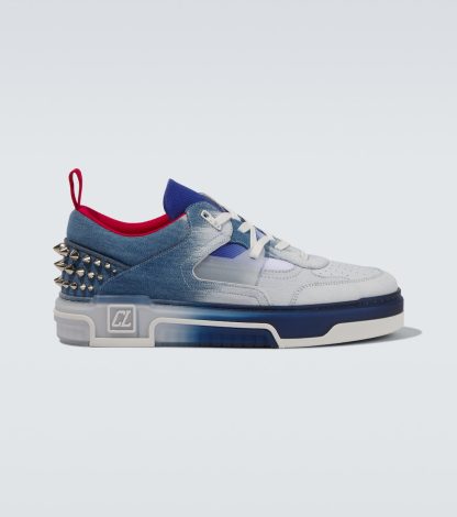 fashion luxury Christian Louboutin Astroloubi denim sneakers in blue