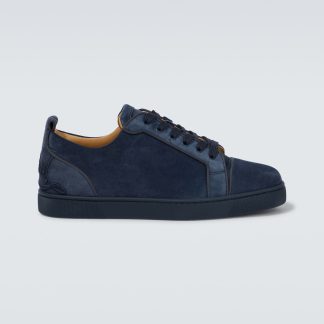 fashion luxury Christian Louboutin Fun Louis Junior suede sneakers in blue