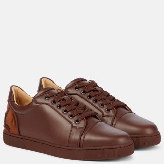 fashion luxury Christian Louboutin Fun Vieira leather sneakers in brown