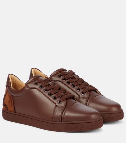 fashion luxury Christian Louboutin Fun Vieira leather sneakers in brown