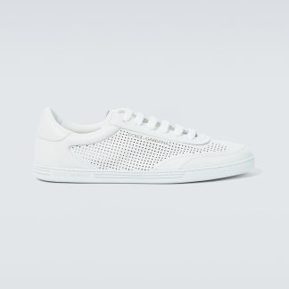 fashion luxury Dolce & Gabbana Saint Tropez leather sneakers in white