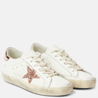 fashion luxury Golden Goose Super-Star leather sneakers in multicoloured