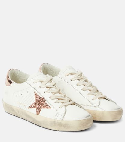 fashion luxury Golden Goose Super-Star leather sneakers in multicoloured