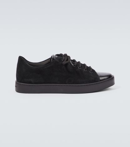 fashion luxury Manolo Blahnik Semanado leather sneakers in black