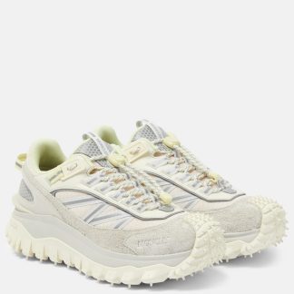 fashion luxury Moncler Trailgrip leather sneakers in white