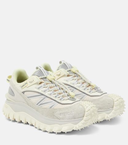 fashion luxury Moncler Trailgrip leather sneakers in white