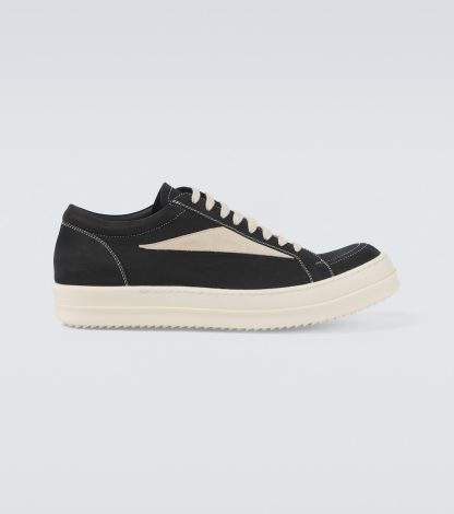 fashion luxury Rick Owens Leather sneakers in black