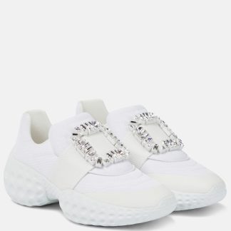 fashion luxury Roger Vivier Viv‘ Run Moonlight sneakers in white